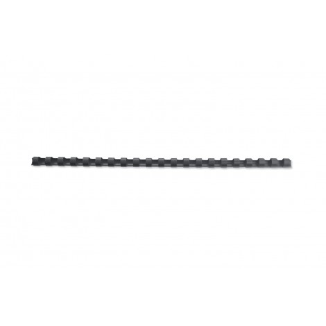 GBC CombBind – Dorsi plastici a spirale per rilegatura formato A4, 21 anelli, rilega fino a 125 fogli dorso 14mm colore nero