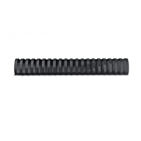 GBC CombBind - Dorsi plastici a spirale per rilegatura formato A4, 21 anelli, rilega fino a 450 fogli dorso 51mm colore nero