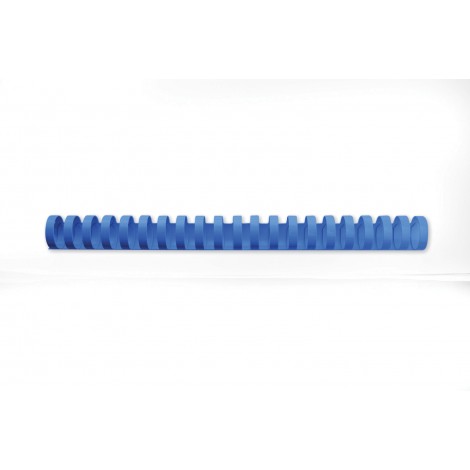 GBC CombBind – Dorsi plastici a spirale per rilegatura formato A4, 21 anelli, rilega fino a 225 fogli dorso 25mm colore blu