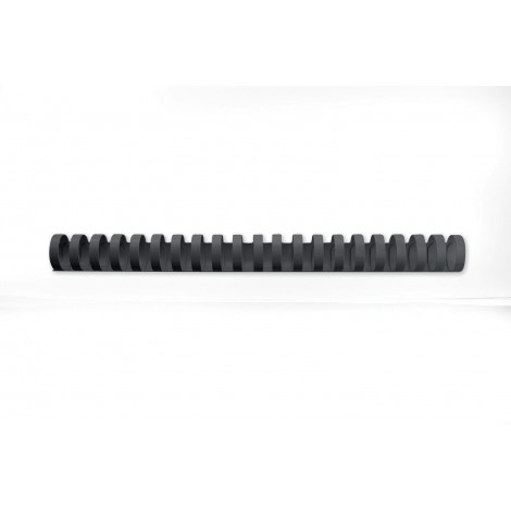 GBC CombBind – Dorsi plastici a spirale per rilegatura formato A4, 21 anelli, rilega fino a 145 fogli dorso 16mm colore nero