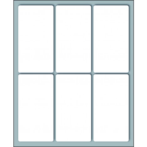 Markin Etichette adesive in fogli - Multiuso - 60 etichette adesive permanenti (70mmx37mm), 6 etichette per foglio, 10 fogli - Prezzo singolo, ord. minimo 25pz