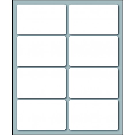 Markin Etichette adesive in fogli – Multiuso – 80 etichette adesive permanenti (56mmx34mm), 8 etichette per foglio, 10 fogli - Prezzo singolo, ord. minimo 10pz