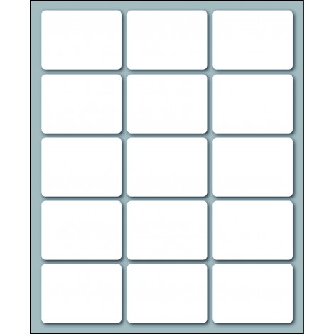 Markin Etichette adesive in fogli - Multiuso - 150 etichette adesive permanenti (37mmx27mm), 15 etichette per foglio, 10 fogli - Prezzo singolo, ord. minimo 10pz