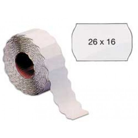 Markin 1.000 etichette onda, per prezzatrice MOTEX 2612 26x16mm