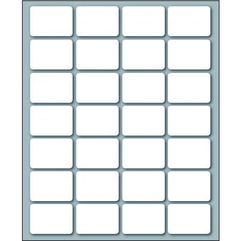 Markin Etichette adesive in fogli - Multiuso - 280 etichette adesive permanenti (27mmx19mm), 28 etichette per foglio, 10 fogli - Prezzo singolo, ord. minimo 10pz