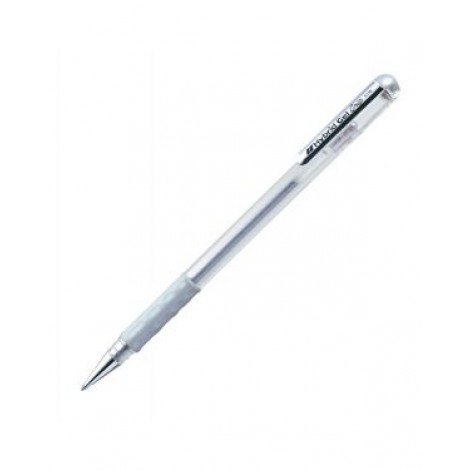 Pentel Hybrid Grip luna – Penna roller con inchiostro gel, fusto PVC free, punta 0,8mm colore argento – Prezzo singolo, ord. minimo 12pz