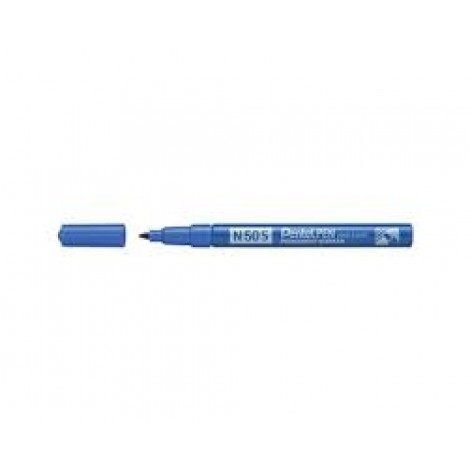 Pentel N50S-C - Marcatore permanente con inchiostro a base d`olio, punta 3,18mm colore blu - Prezzo singolo, ord. minimo 12pz