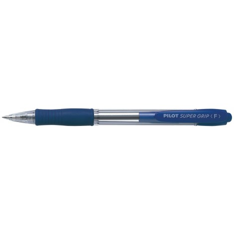 Supergrip G – Penna a sfera ricaricabile con livello d`inchiostro visibile, punta 1,6mm colore blu - Prezzo singolo, ord. minimo 12pz