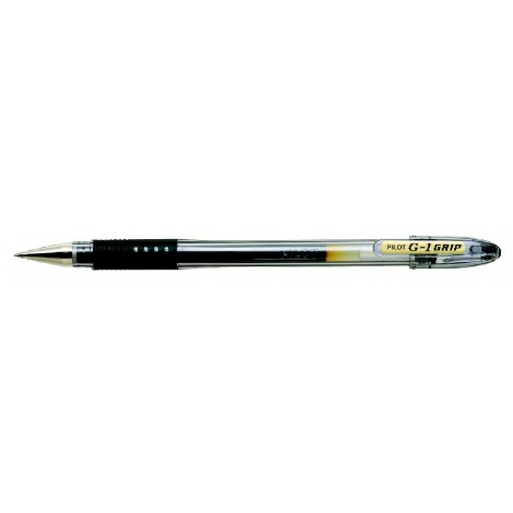 Pilot G-1 – Penna roller ricaricabile con inchiostro in gel, grip ergonomico, punta 0,7mm colore nero - Prezzo singolo, ord. minimo 12pz