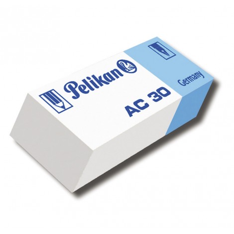 Pelikan Gomma AC 30 rettangolare, per cancellare inchiostro (parte blu) e matite (parte rossa) 30pz