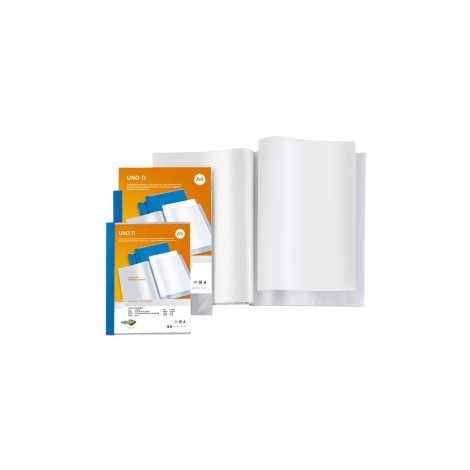 Sei Portalistini personalizzabile in PPL con 6 buste, formato utile 22x30cm, finitura a buccia d`arancia, colore blu - 1pz