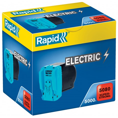 Rapid R5080 - Punti per cucitrici R5080e - Cassetta 5000 punti per cucire fino a 80 fogli - 1pz