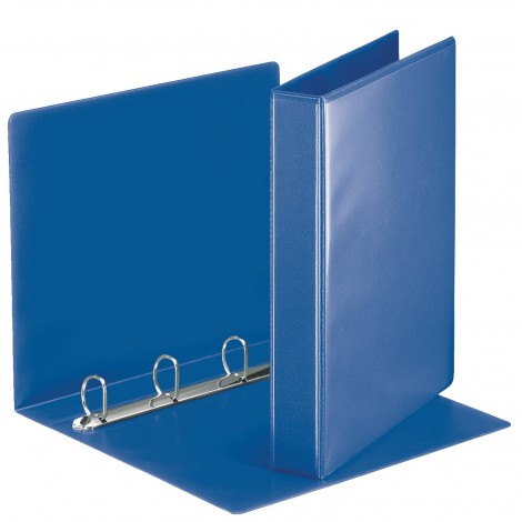 Esselte Raccoglitori personalizzabili Display 22x30cm d. 3cm blu 4 anelli a D da 30mm, tasca trasparente interna - 1pz