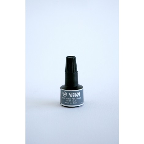 Viva Inchiostro per timbri, con dosatore, contenuto 30gr colore nero – 1pz