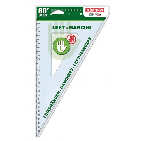 Squadra 60° LEFT 30cm, per mancini Arda
