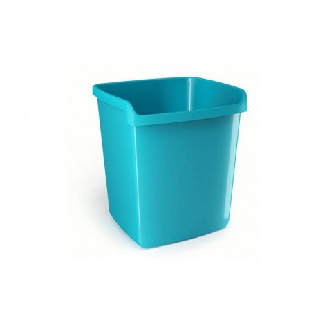 Cestino gettacarte MYDESK 15lt colore turchese