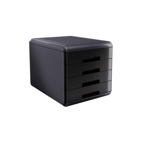 Cassettiera da scrivania MYDESK 4 cassetti colore nero