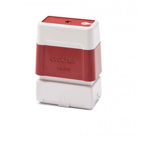 PR1438R6P - Timbro preinchiostrato, formato 14x38mm, per Brother SC-2000 STAMP CREATOR colore rosso - Prezzo singolo, ord. minimo 6pz
