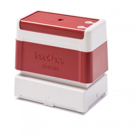 PR3458R6P - Timbro preinchiostrato, formato 34x58mm, per Brother SC-2000 STAMP CREATOR colore rosso - Prezzo singolo, ord. minimo 6pz
