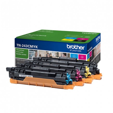 TN243CMYK toner multipack CMYK - Toner nero, ciano, magenta e giallo per HL L3210CW (4x1.000pg) 1Conf.