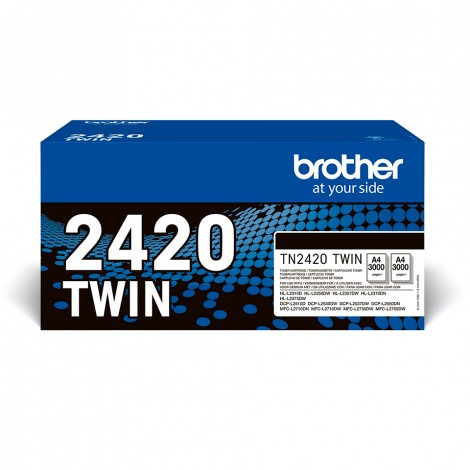 TN2420TWIN toner Twinpack nero per MFC L2750DW (2x3.000pg) 1Conf.