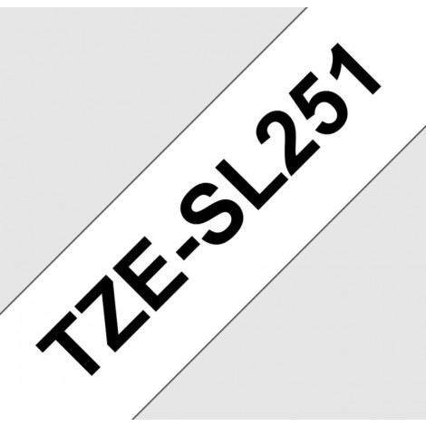 Nastro tipo TZe per PT-D800W, 24mm x 8m, nero su bianco