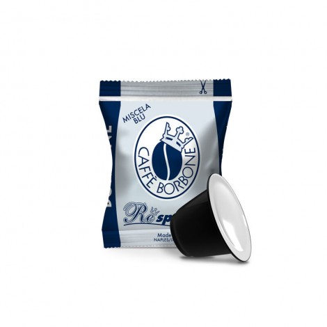 50 capsule miscela blu (equilibrata e corposa), compatibili con macchine Nespresso