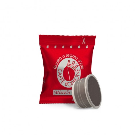 50 capsule miscela rossa (forte e dal gusto deciso), compatibili con macchine Lavazza Espresso Point