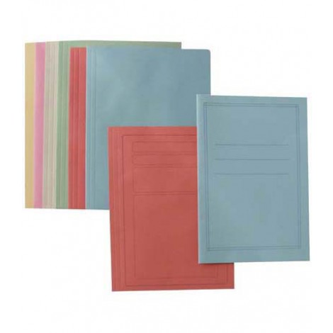 Cartellina in cartoncino manilla da 200gr, senza lembi, con stampa tabella esterna colore grigio