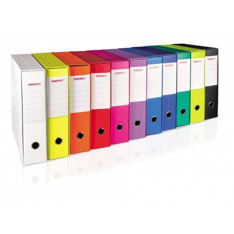 Registratore protocollo Energy d. 5cm bianco 28,5x35cm - 1pz