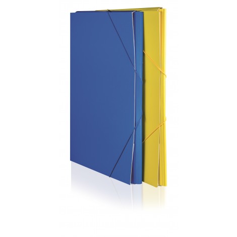 Cartellina progetto elastico, formato 50x35cm colore blu - 10pz