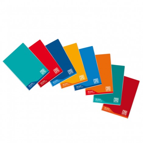 One Color - Maxi quaderno per DISGRAFIA - Punto metallico con copertina in cartoncino 240gr 0B righe per 3° elementare - Prezzo singolo, ord. minimo 6pz
