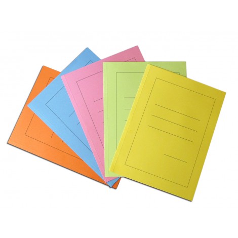 Diamante - Cartellina in cartoncino da 150gr, senza lembi, con stampa della rigature esterna colore verde 25x35cm