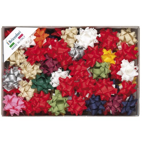 Brizzolari Rafil 6802 Natale - Coccarda in rafia 15mm x Ø65mm, dimensione grande
