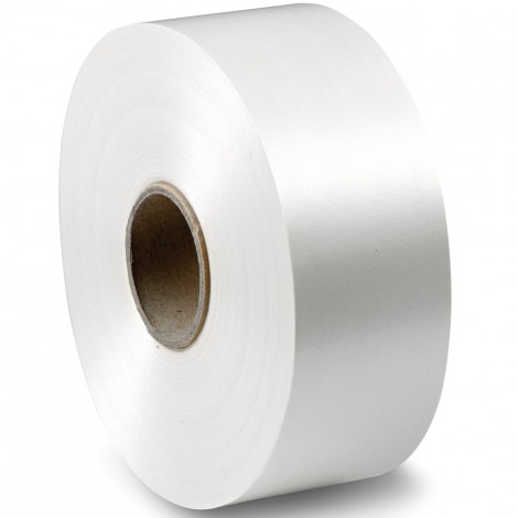 E-Line - Nastro liscio 6800 - Nastro liscio in polipropilene 50mm x 100mt, senza flange colore bianco - Prezzo singolo, ord. minimo 5pz