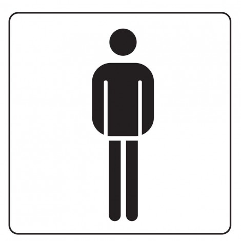 Cartello "Bagno Uomini" - 1pz