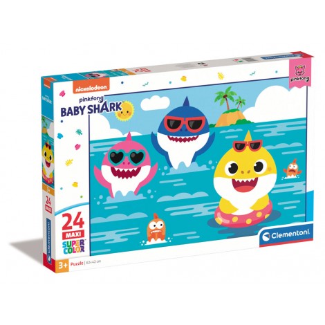 Baby Shark - puzzle 24pz maxi (dimensioni puzzle 62x42cm)