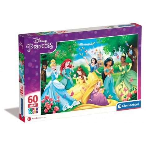 Principesse - puzzle 60pz maxi (dimensioni puzzle 62x42cm)