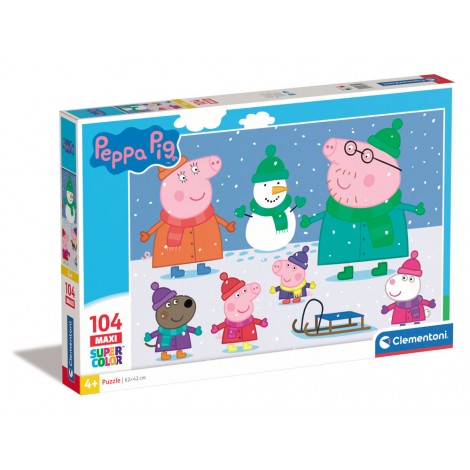 Peppa Pig - puzzle 104pz maxi (dimensioni puzzle 62x42cm)