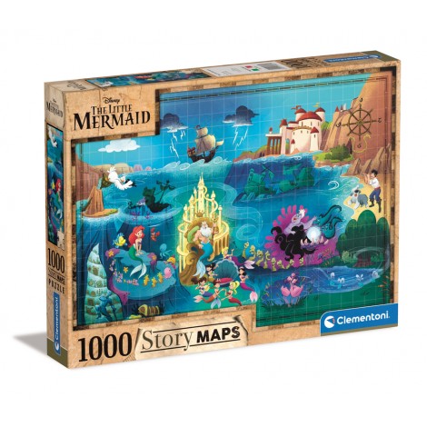 Story maps, La Sirenetta - puzzle 1000pz (dimensioni puzzle 69x50cm)