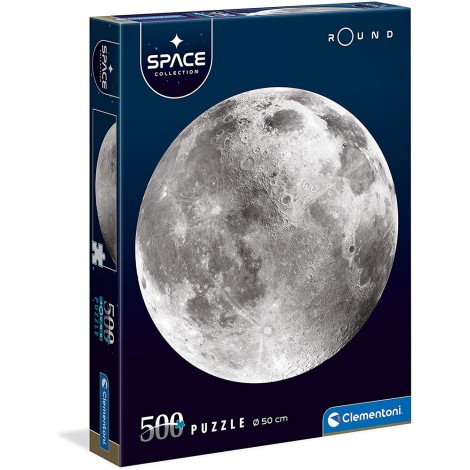 Space, Luna - puzzle 500pz round (dimensioni puzzle 50cm)
