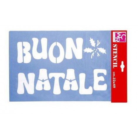 Maxi stencil BUON NATALE 32x49cm