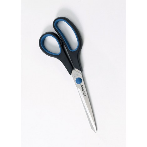 Comfort Grip - Forbice 20cm con lama in acciaio inox, punta arrotondata, impugnatura asimmetrica in PPL e gomma interna - 1pz