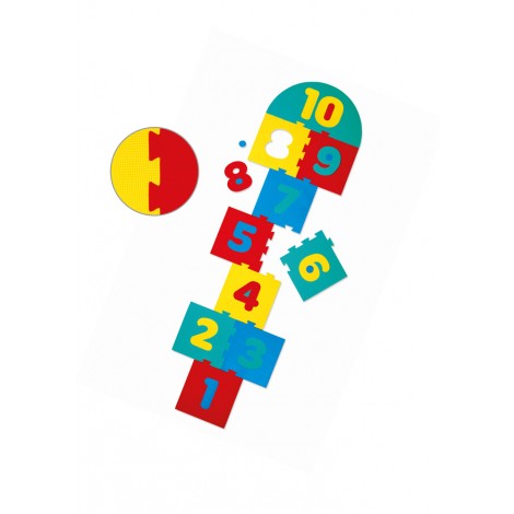 Campana. 10 pezzi per comporre il classico gioco della Campana. Per divertirsi in casa o all`aperto.