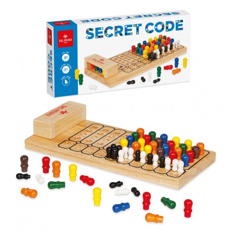 SECRET CODE - Nascondi all’avversario la sequenza di colori che hai scelto e s?da la sua intelligenza. Guardalo provare combinazioni una dopo l’altra alla ricerca della soluzione, ma senza tradire emozioni rivelatrici! In quanti tentativi ce la farà? L’importante è che tu possa fare meglio di lui, quando sarà il tuo turno di indovinare il suo codice segreto