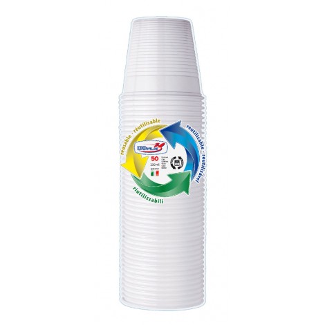 Bicchieri caffe` 80ml colore bianco, 100pz