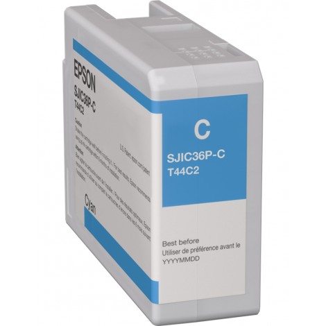 SJIC36P Cartuccia inchiostro ciano per COLOR WORKS C 6500 (80ml) 1pz