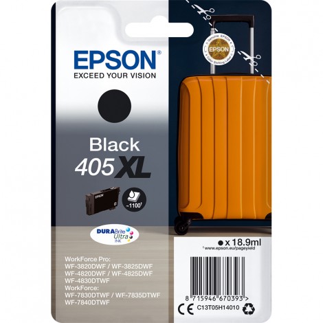 405XL cartuccia nero per Epson WORKFORCE 7830 (18,9ml) 1pz