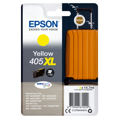 405XL Cartuccia giallo per Epson WORKFORCE 7830 (14,7ml) 1pz