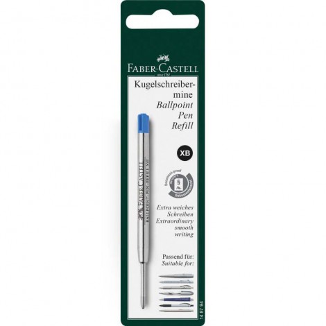 Faber Castell Refill per penna a sfera tratto 1,2mm colore blu - Prezzo singolo, ord. minimo 10pz